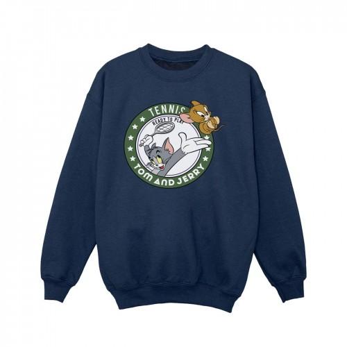 Tom And Jerry Girls Tennis Ready To Play Sweatshirt