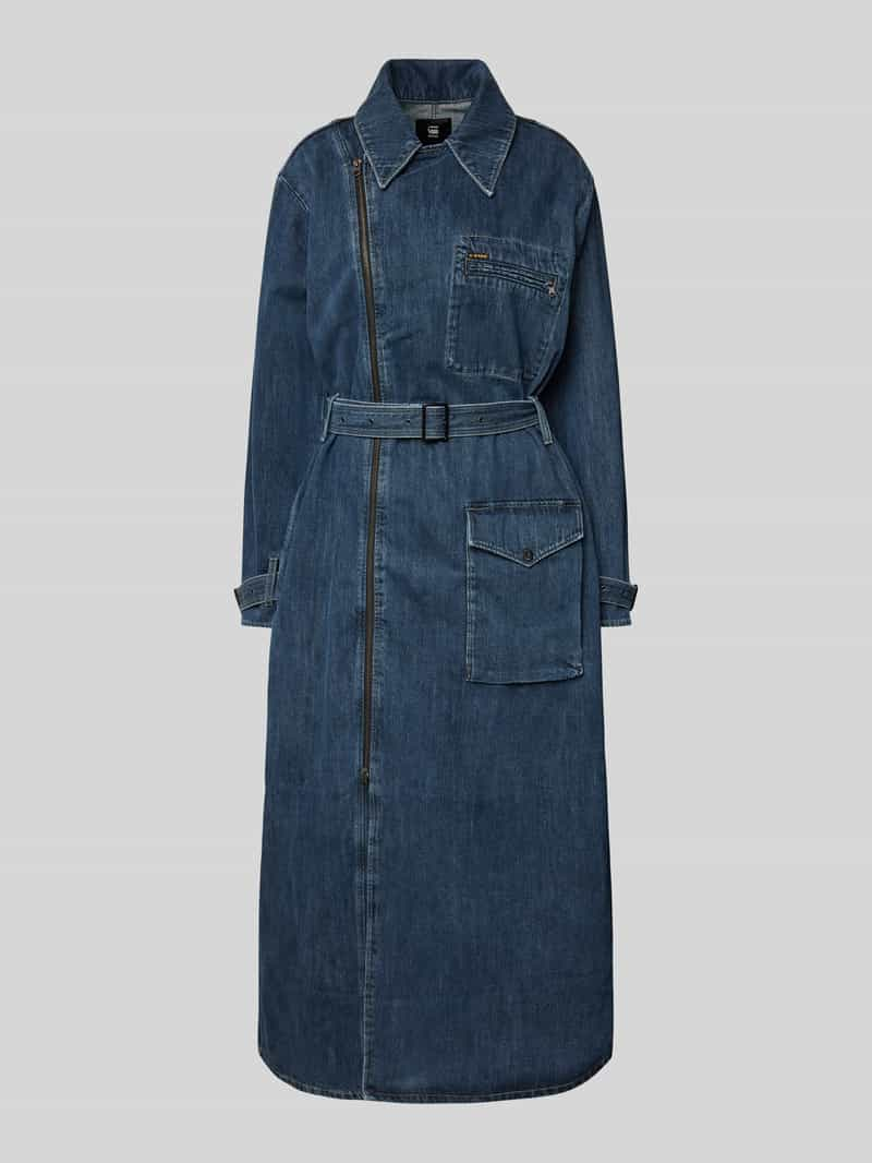 G-Star Raw Trenchcoat in denimlook met riem