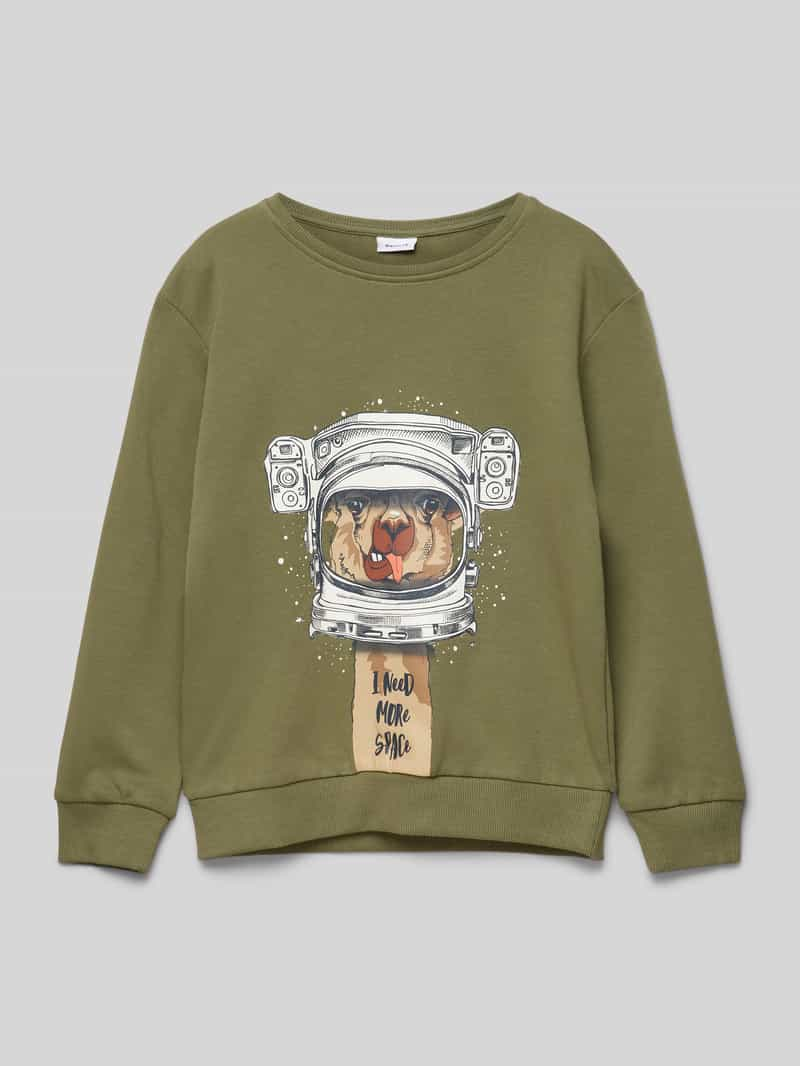 Name it Sweatshirt met motiefprint, model 'MOBANNO'