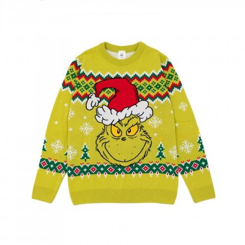 THE GRINCH Mens Knitted Christmas Jumper