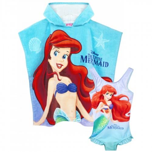 The Little Mermaid De kleine zeemeermin meisjesbadpak en ponchoset