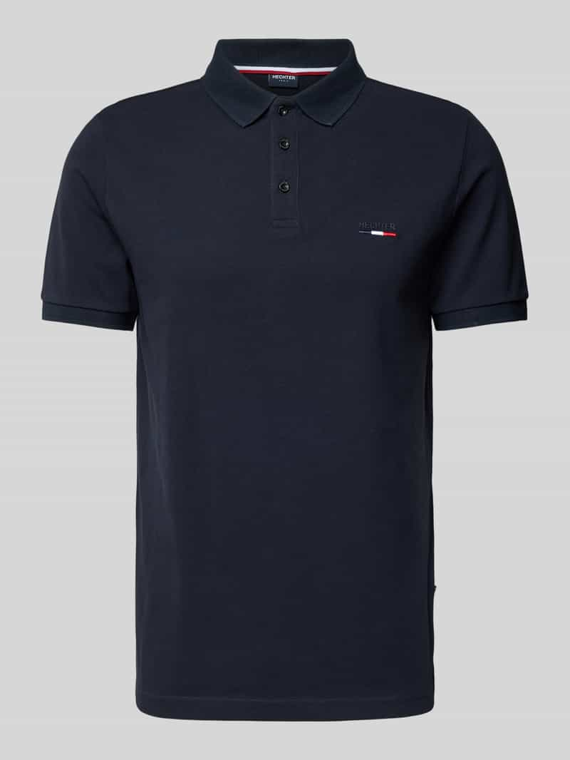 HECHTER PARIS Poloshirt met labelstitching