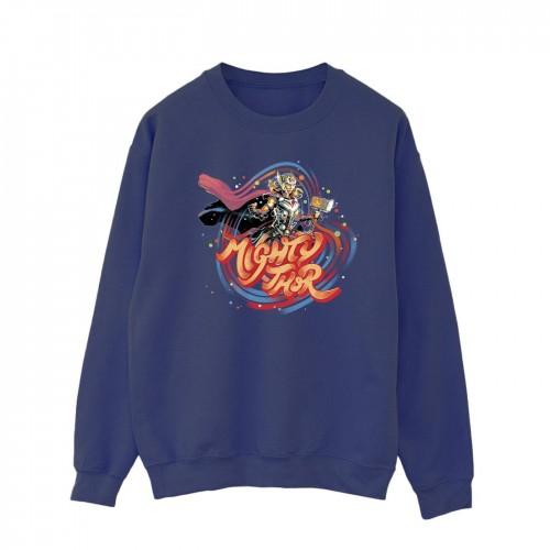 Marvel Heren Thor Love en Thunder Mighty Thor Swirl Sweatshirt