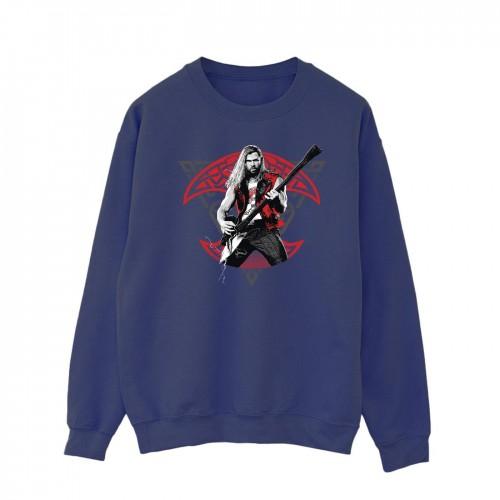 Marvel Heren Thor Love en Thunder Solo Gitaar Sweatshirt