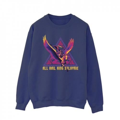 Marvel Heren Thor Love en Thunder All Hail Valkyrie Sweatshirt