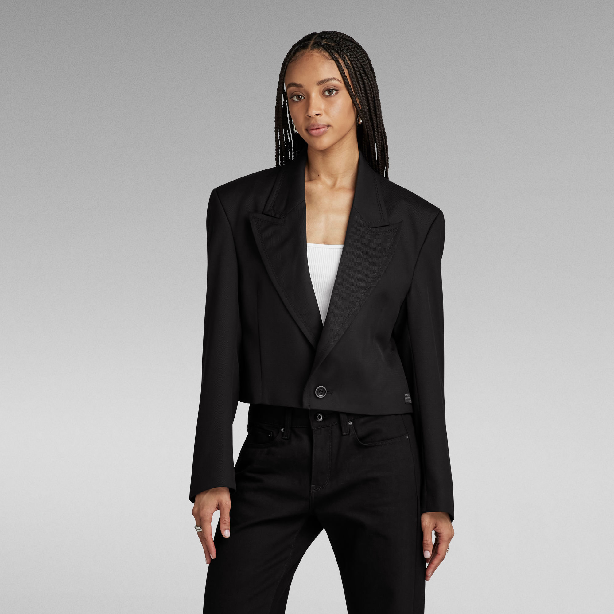 G-Star RAW Cropped Blazer - Zwart - Dames