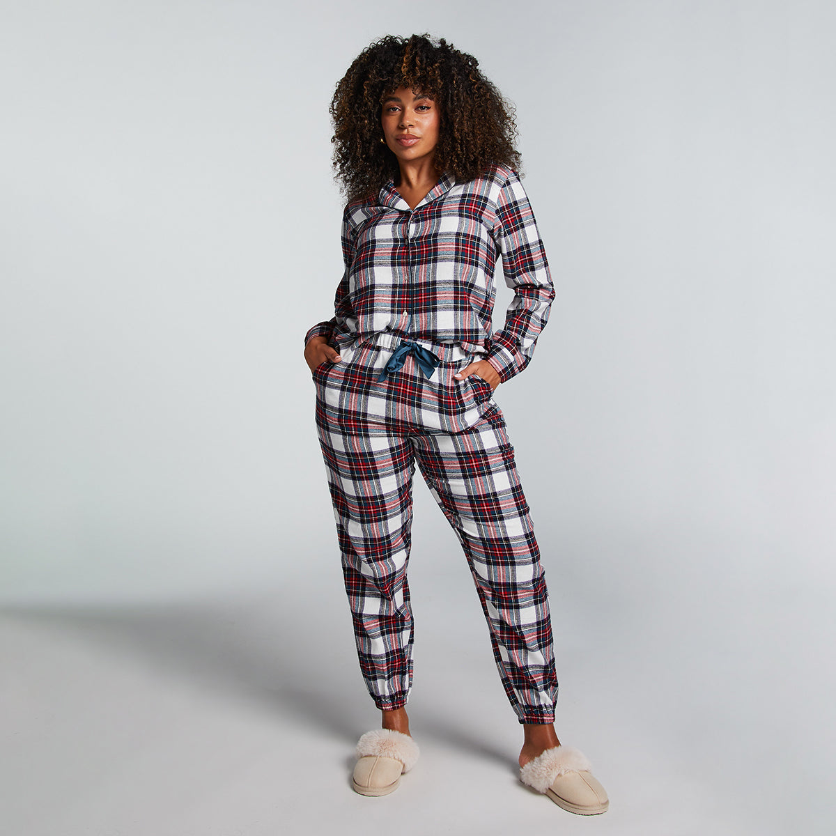 Hunkemöller Flannel Twill Check pyjama's, multicolour