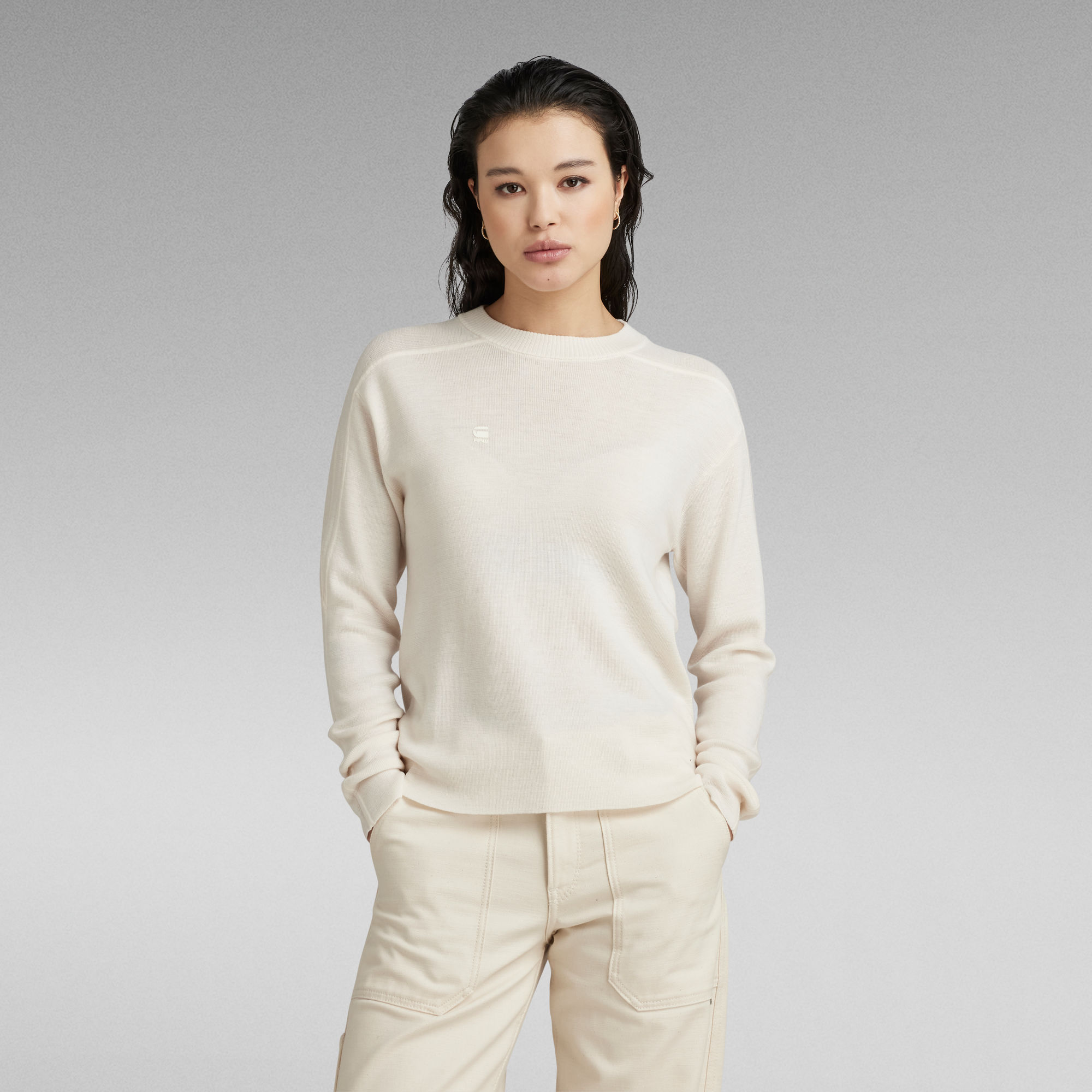 G-Star RAW Core Gebreide Trui - Beige - Dames