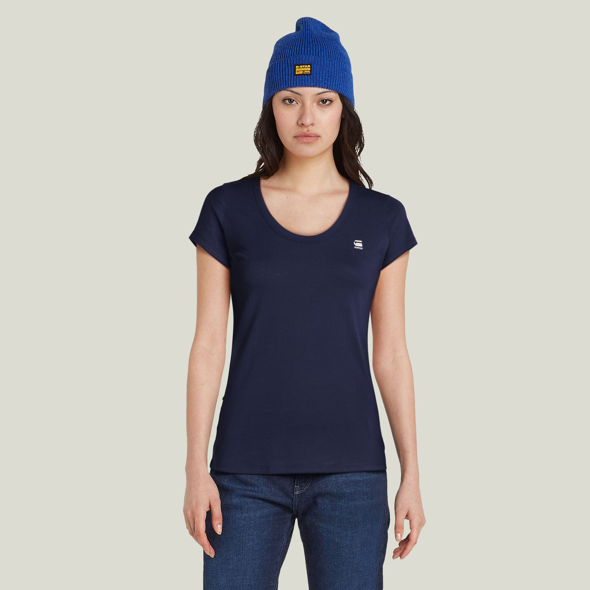 G-Star RAW Slim Top - Donkerblauw - Dames