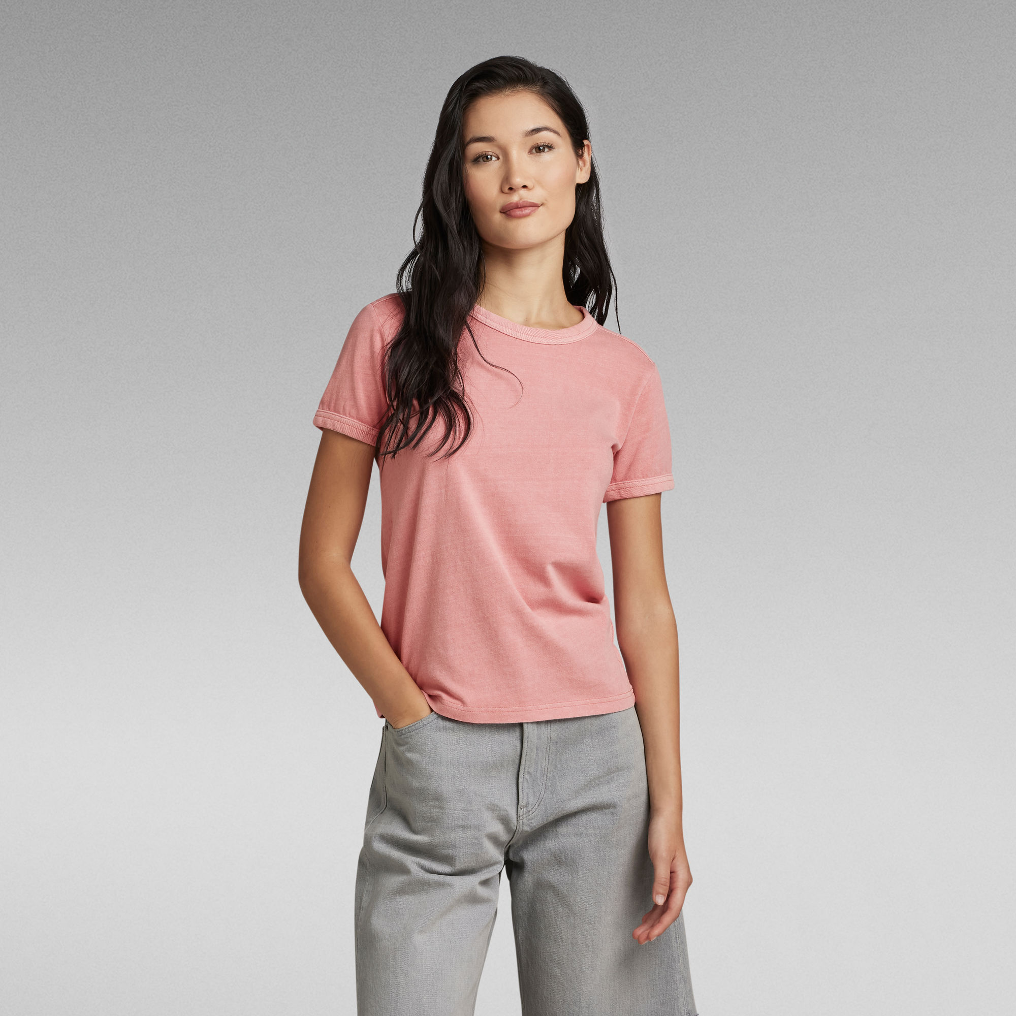 G-Star RAW Overdyed Baby Top - Roze - Dames