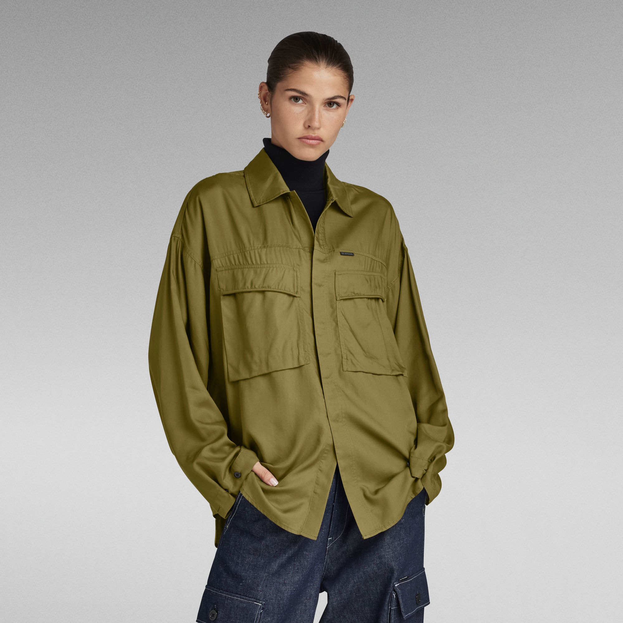 G-Star RAW Loose Pocket Shirt - Groen - Dames