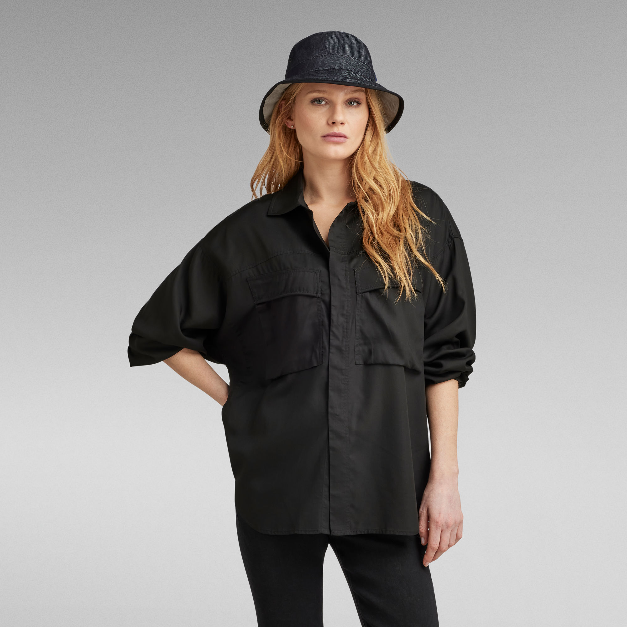 G-Star RAW Blouse Loose Pocket - Zwart - Dames