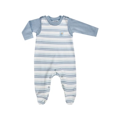 Jacky NORDIC Romperset BOY gestreept/doveblauw