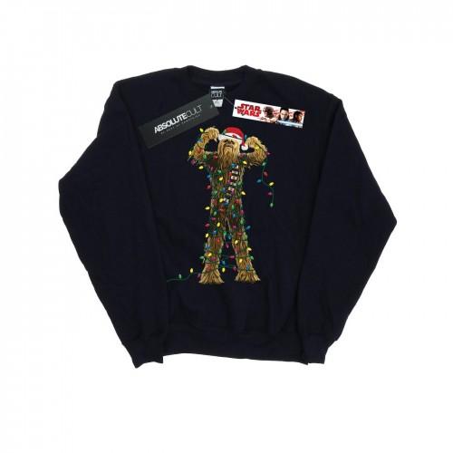 Star Wars Boys Chewbacca Christmas Lights Sweatshirt