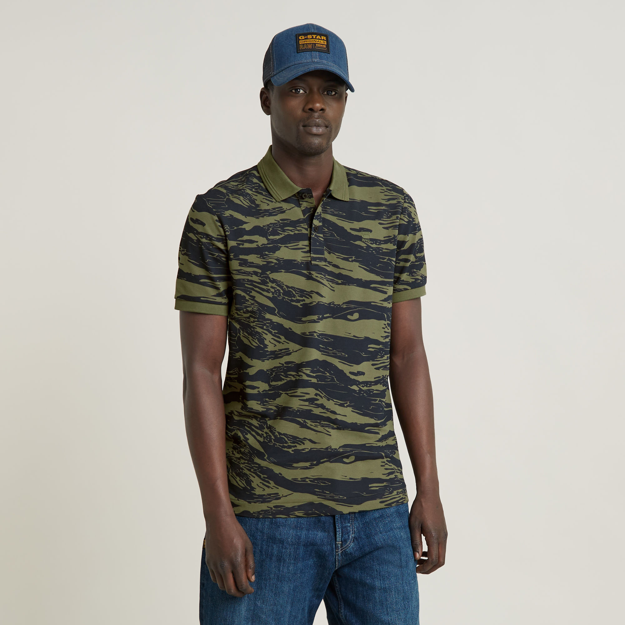 G-Star RAW Dunda Slim Allover Polo - Meerkleurig - Heren