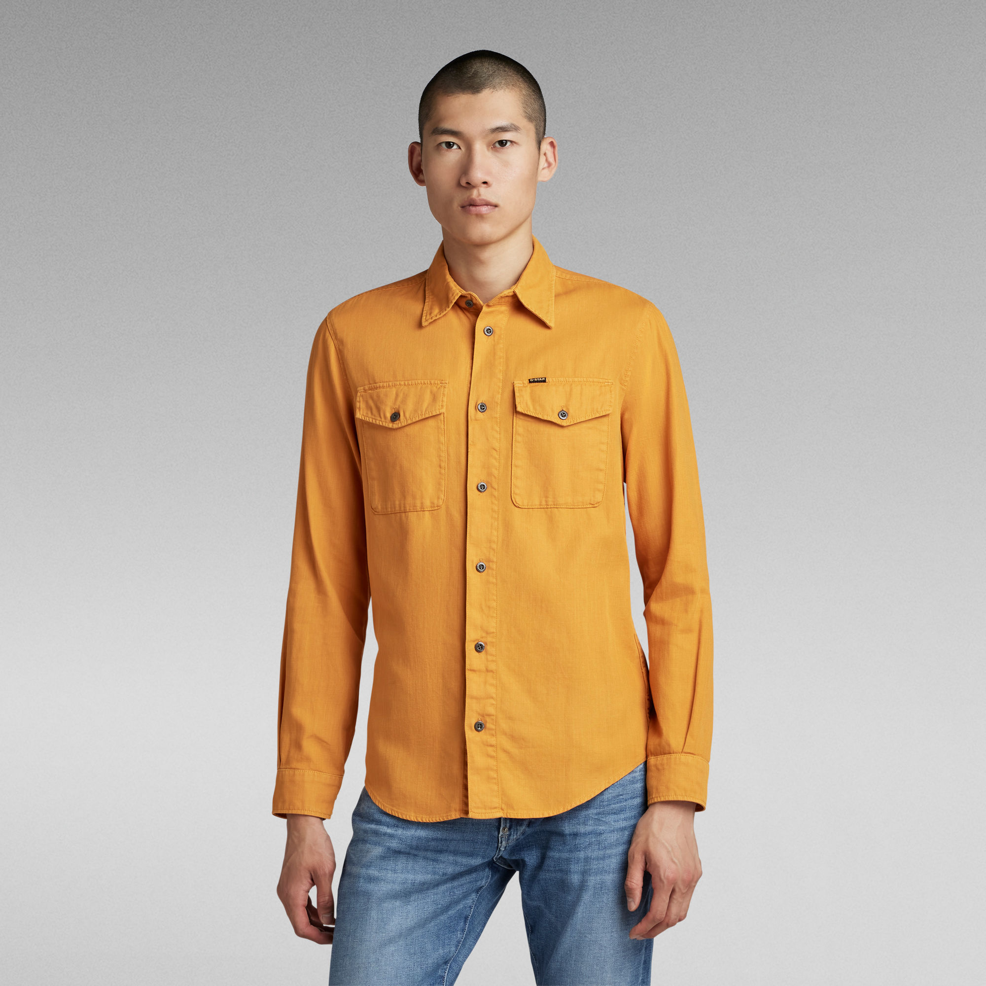 G-Star RAW Marine Slim Shirt - Geel - Heren