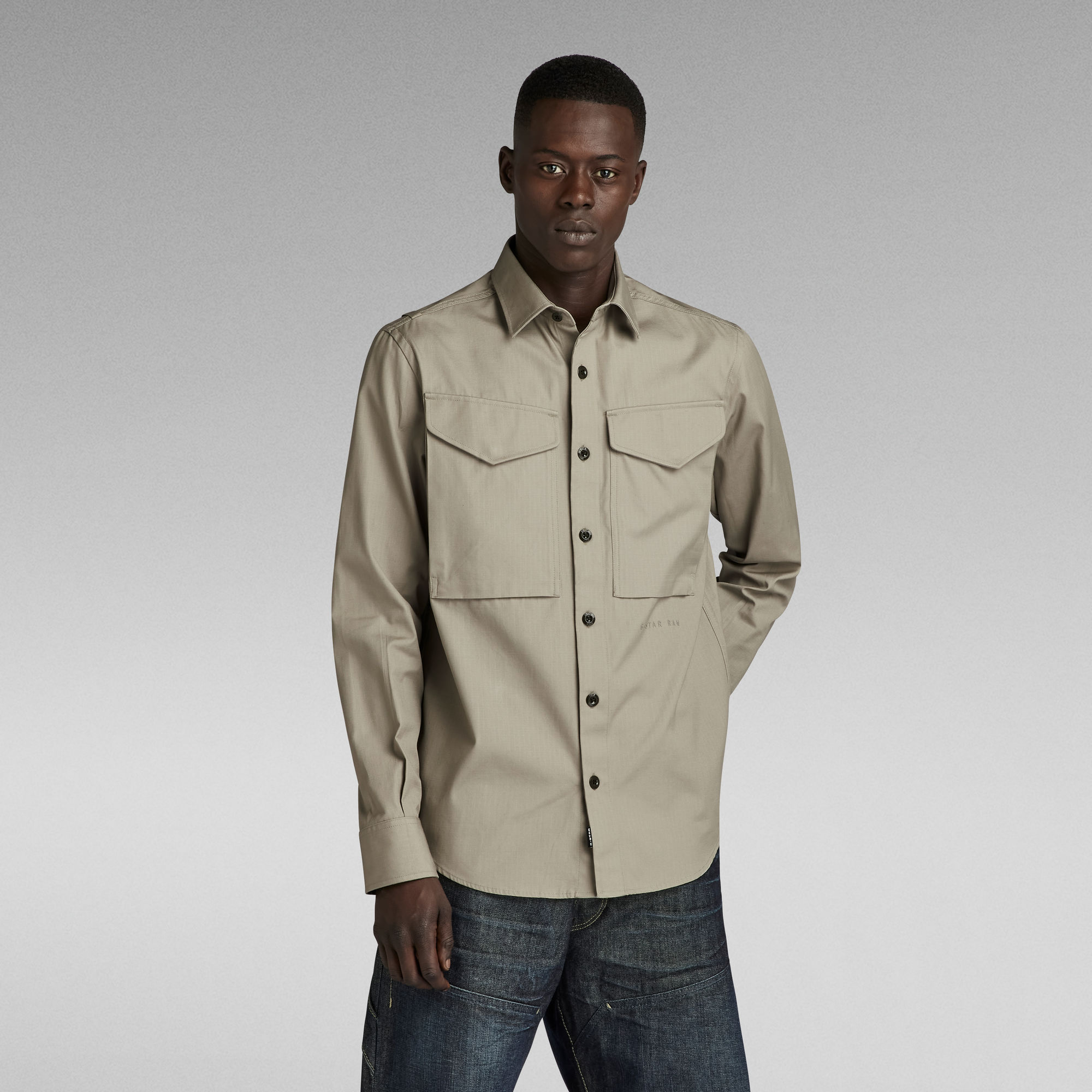 G-Star RAW Cargo Regular Shirt - Beige - Heren