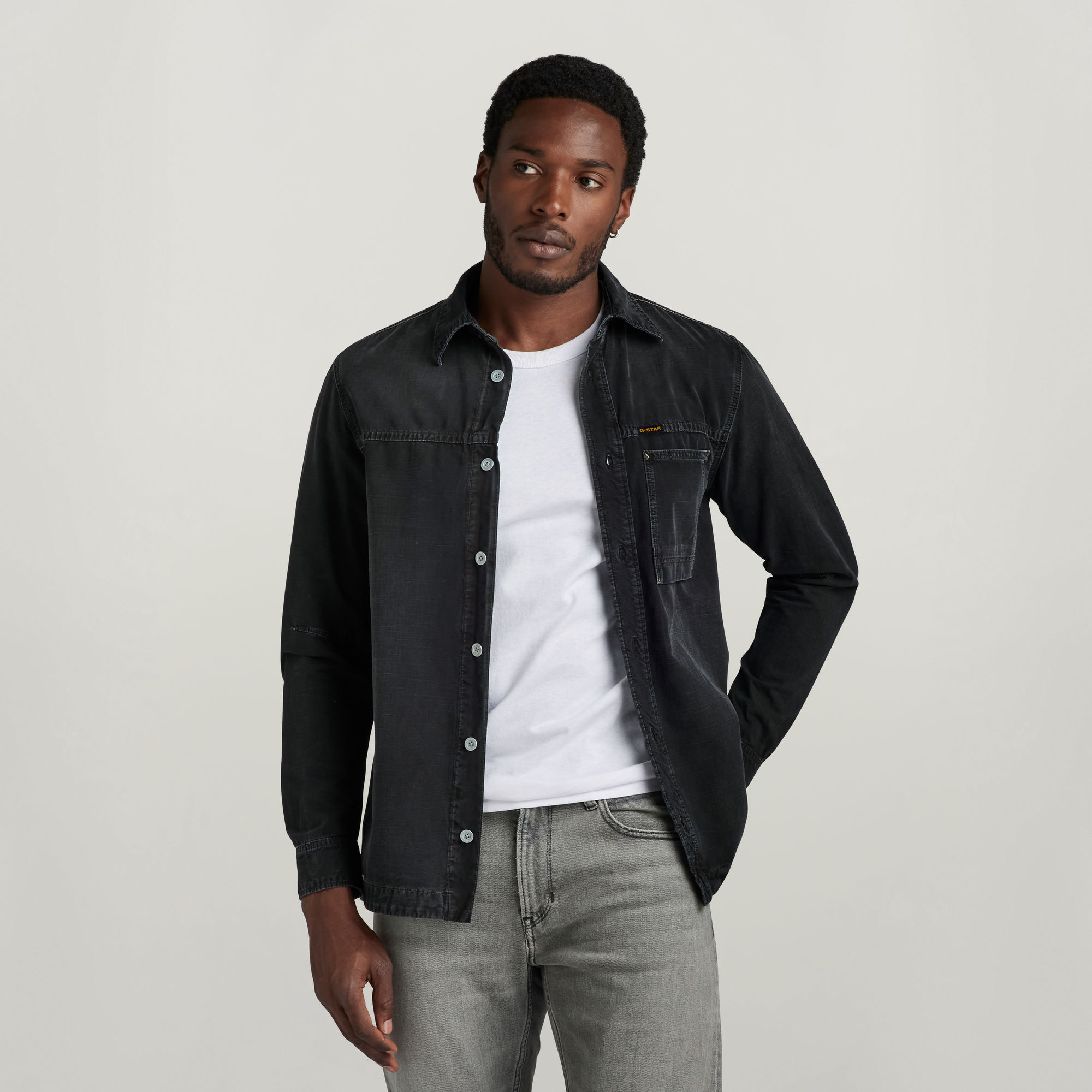 G-Star RAW 1-Pocket Regular Denim Shirt - Zwart - Heren