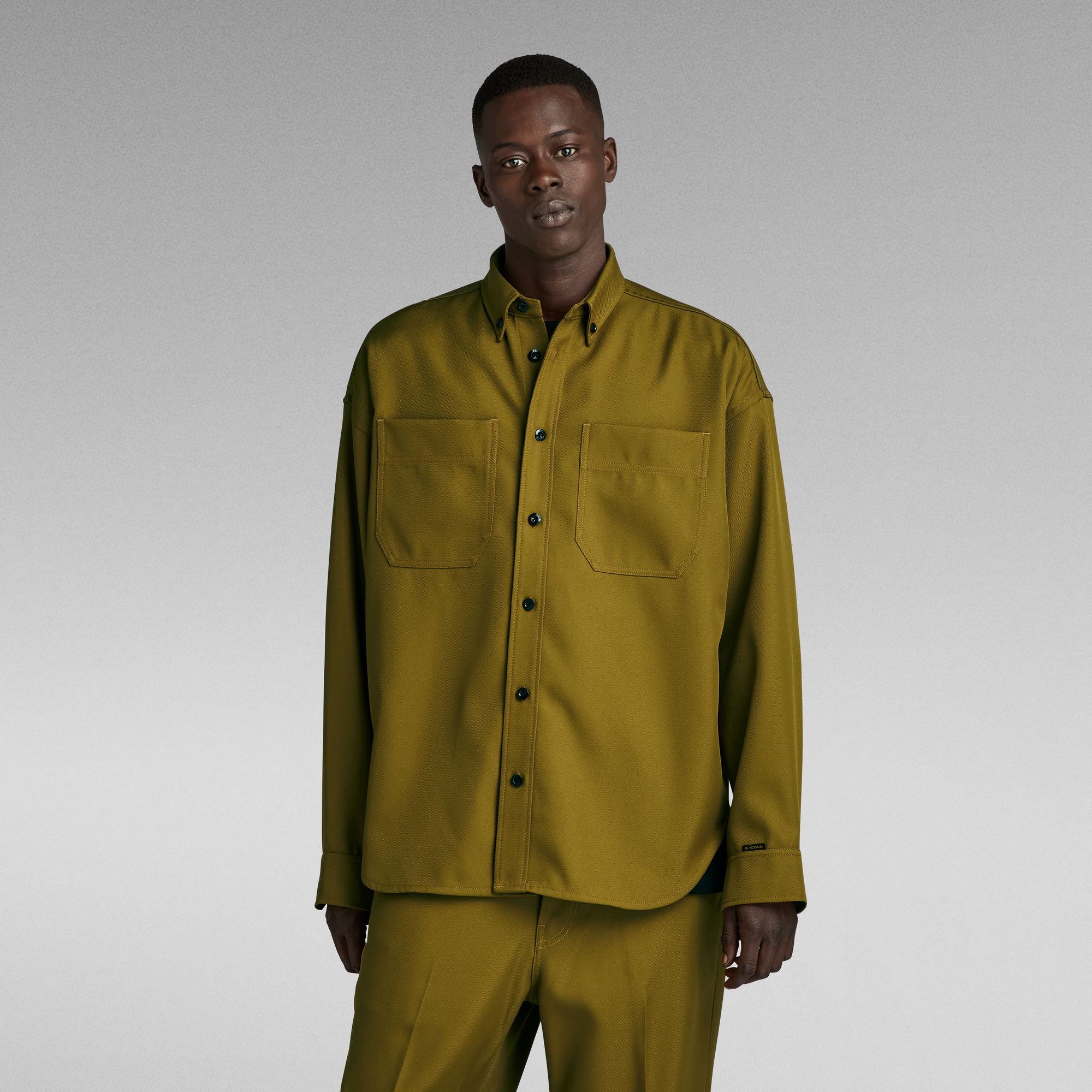 G-Star RAW TP Button Down Oversized Shirt - Groen - Heren