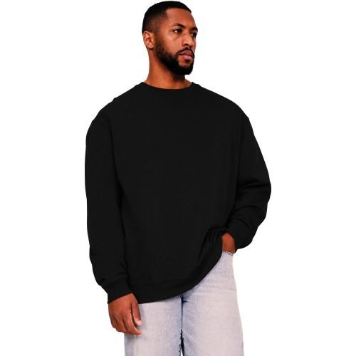 Casual Classics Ringgesponnen katoenen hoog oversized sweatshirt voor heren