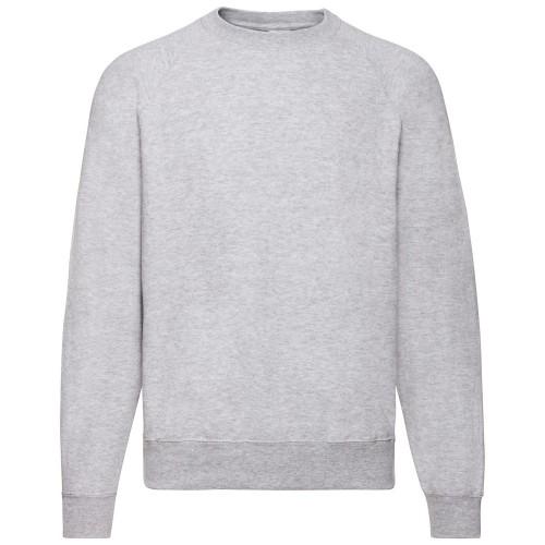 Fruit Of The Loom Heren klassiek Heather Raglan-sweatshirt