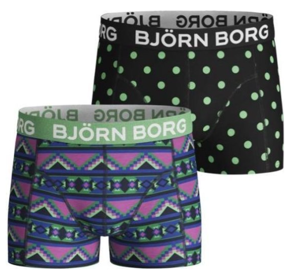 Björn Borg Jongens boxershort 2p la abstract & dot