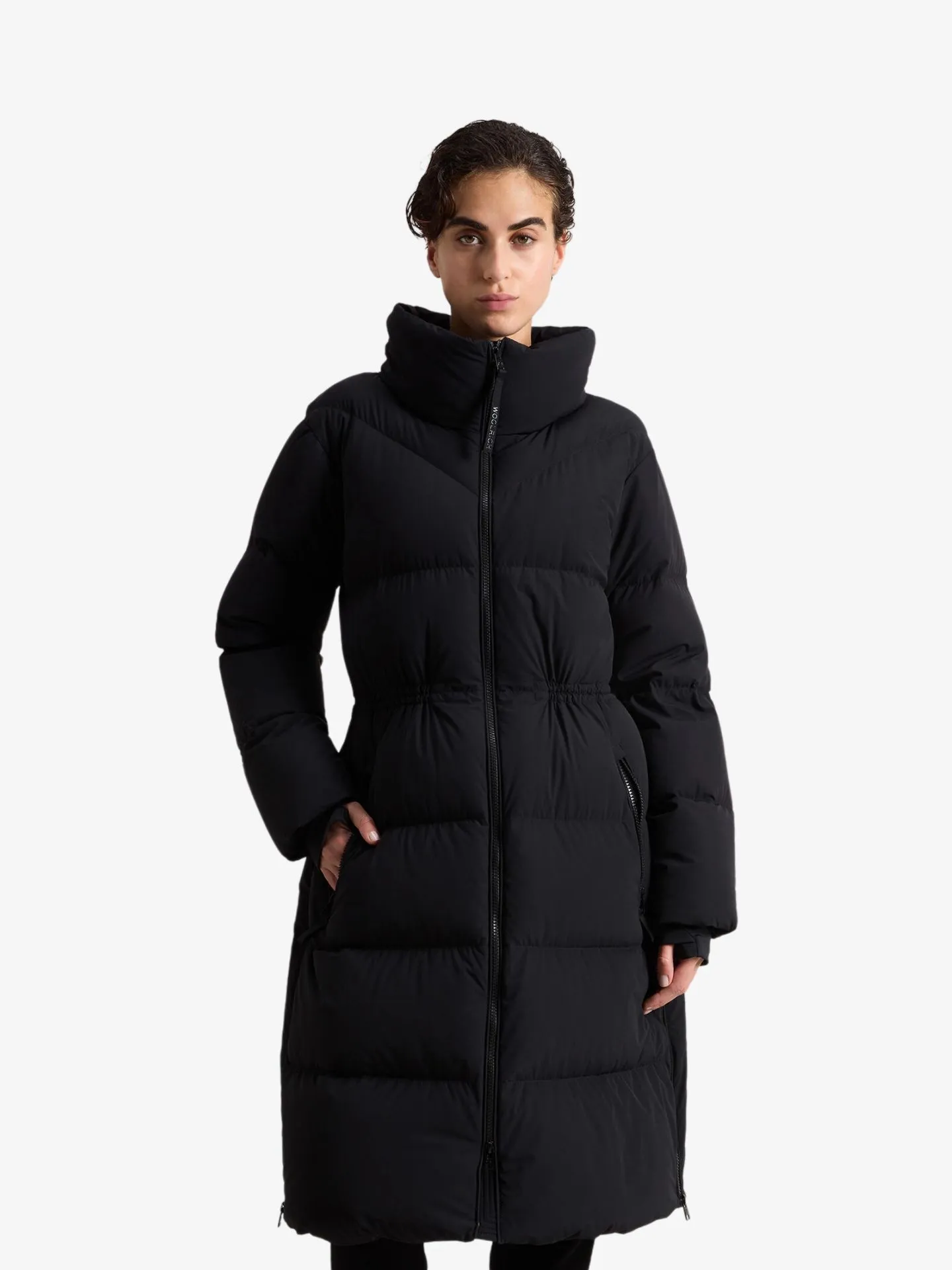 Woolrich Matt stretch long puffer parka