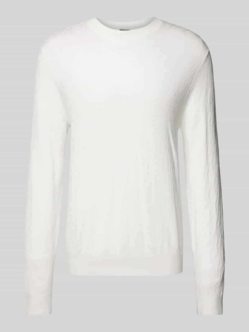 Armani Exchange Gebreide pullover met ronde hals