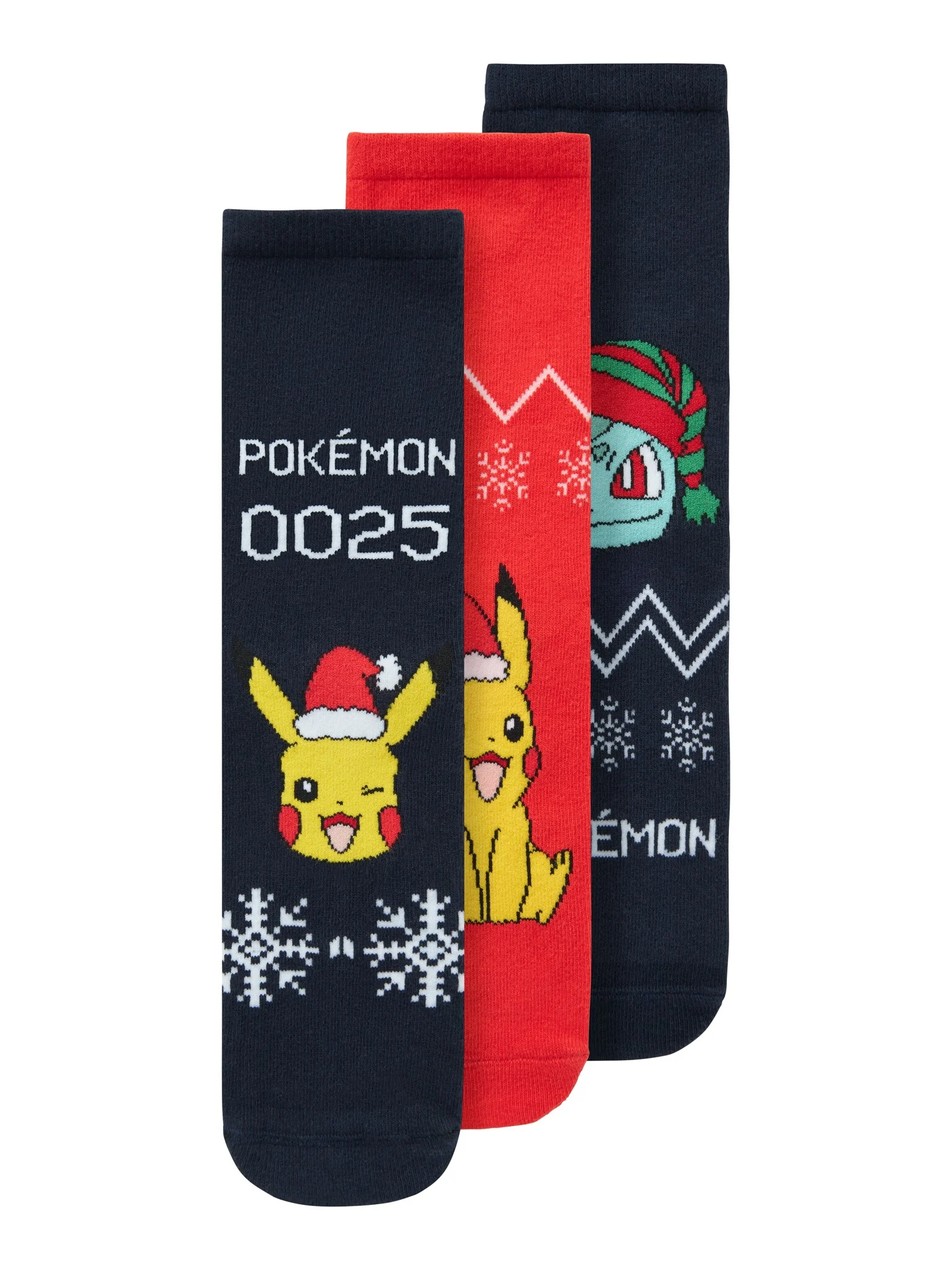 Name It Jongens kerst sokken nkmodis pokemon 3-pack