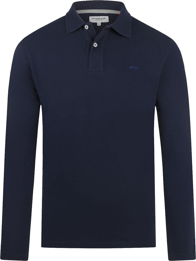 McGregor Long Sleeve Poloshirt Navy