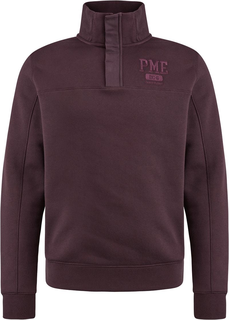 PME Legend Half Button Zip Trui Bordeaux