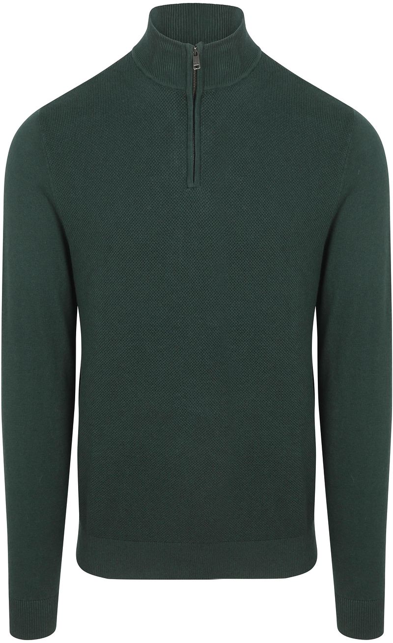 McGregor Half Zip Trui Merinowol Pine Groen