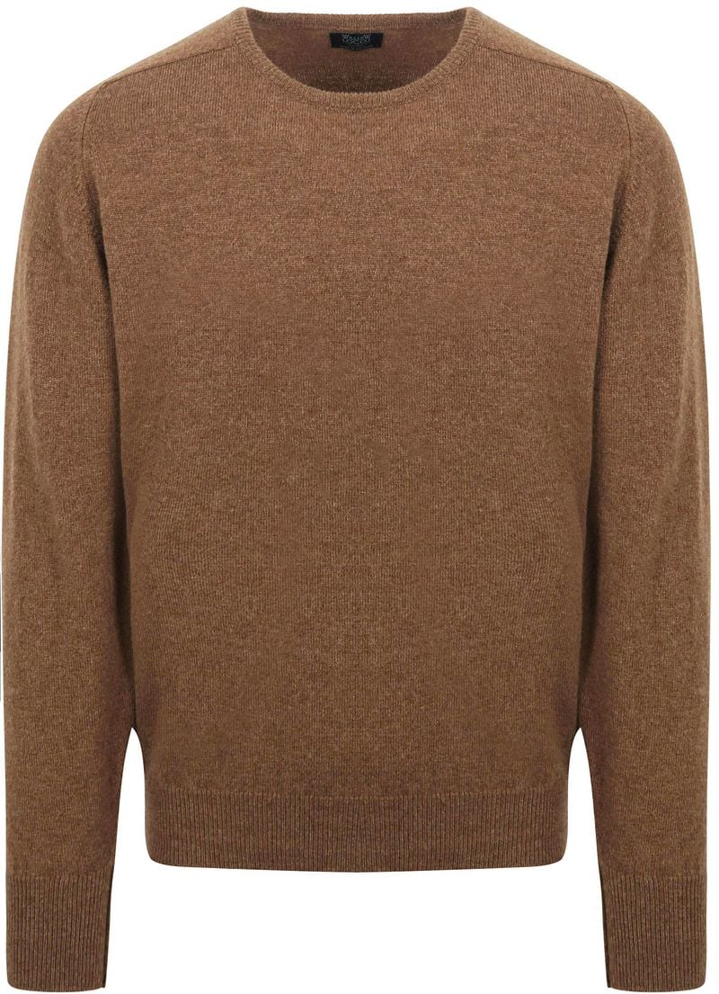 William Lockie Pullover Lammwolle Driftwood