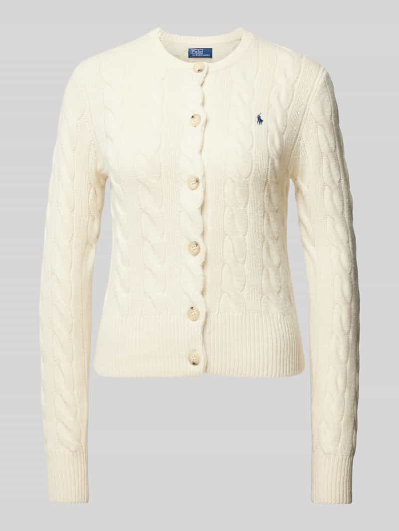 Polo Ralph Lauren Wollen cardigan met kabelpatroon