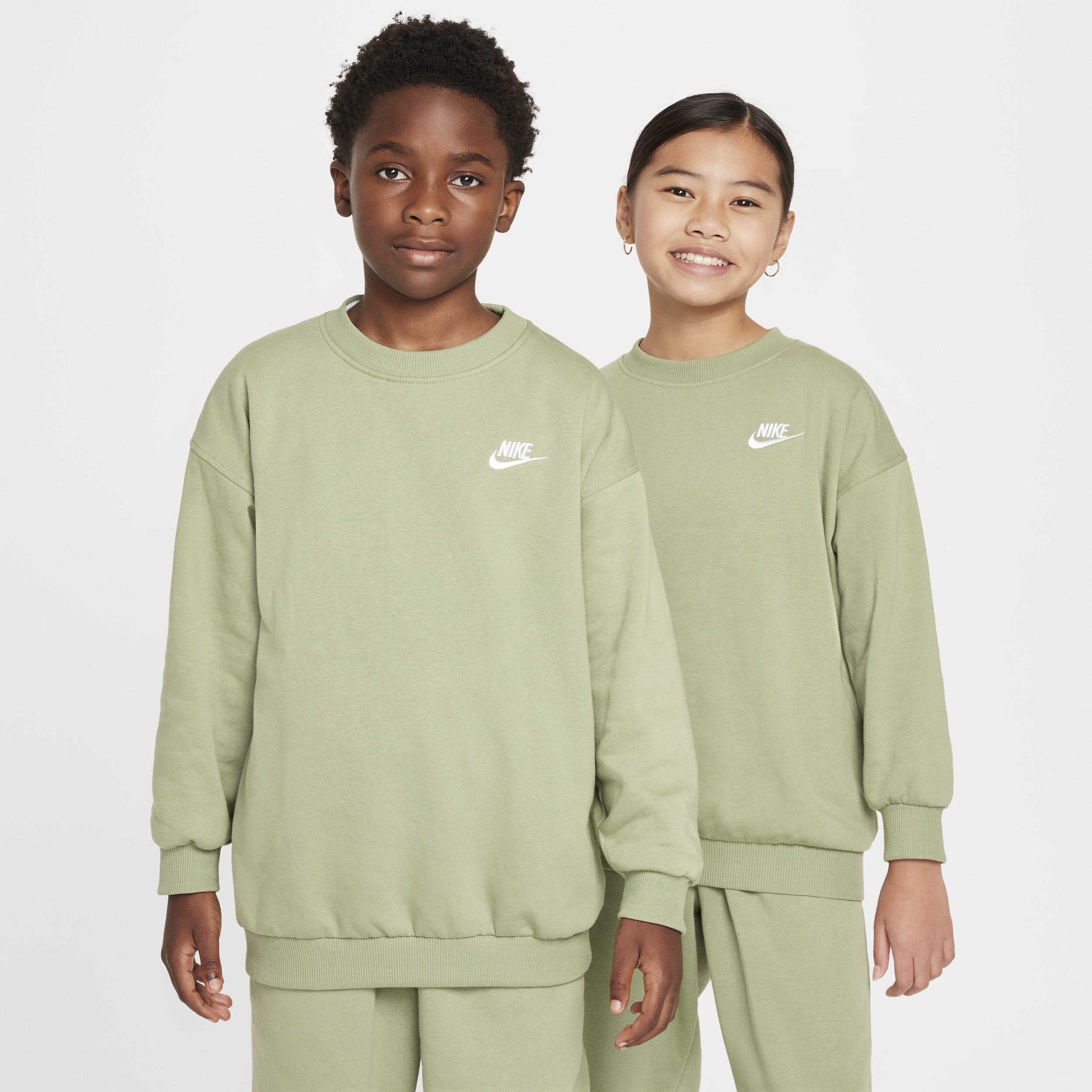 Nike Sportswear Club Fleece oversized sweatshirt voor kids - Groen