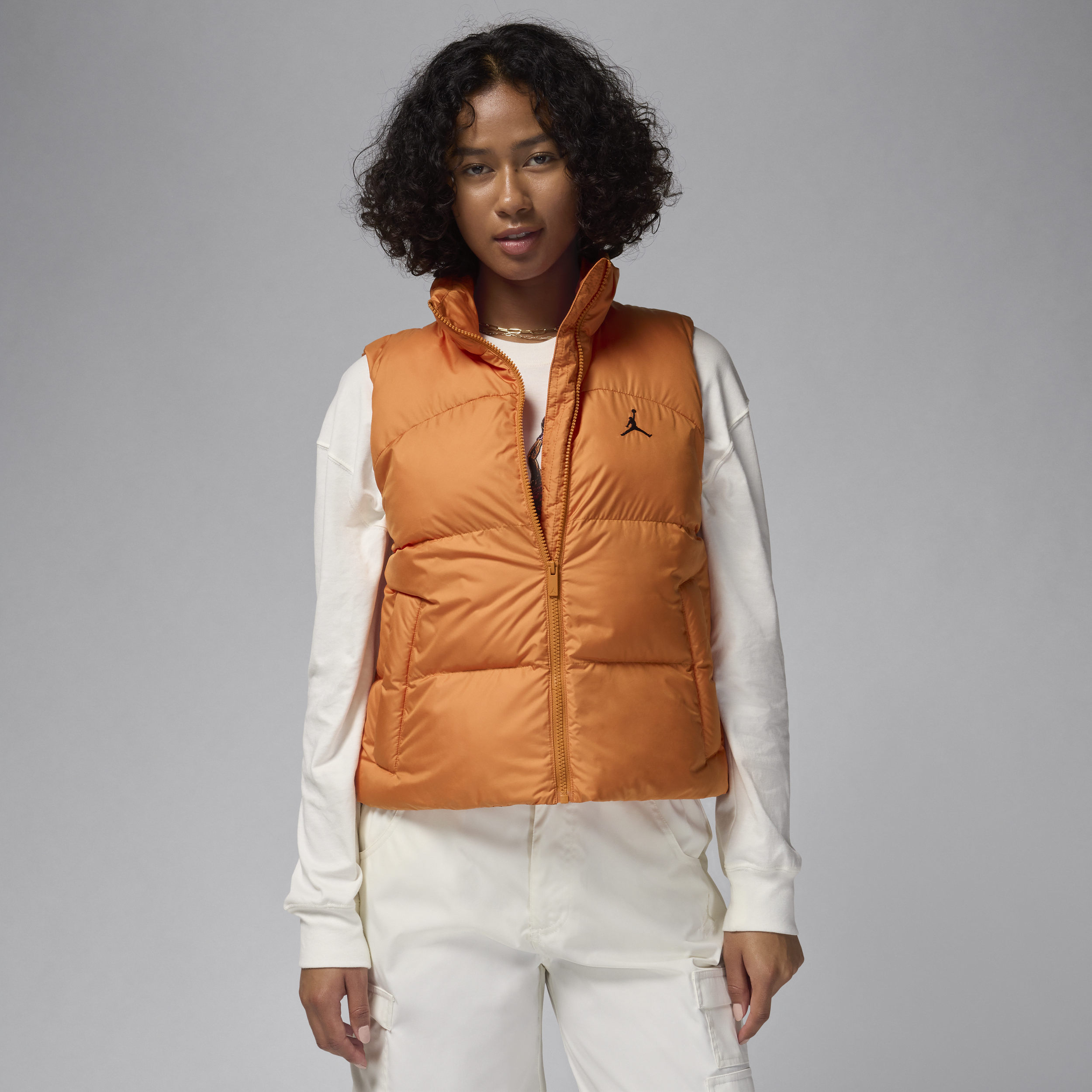 Jordan gewatteerde bodywarmer voor dames - Oranje