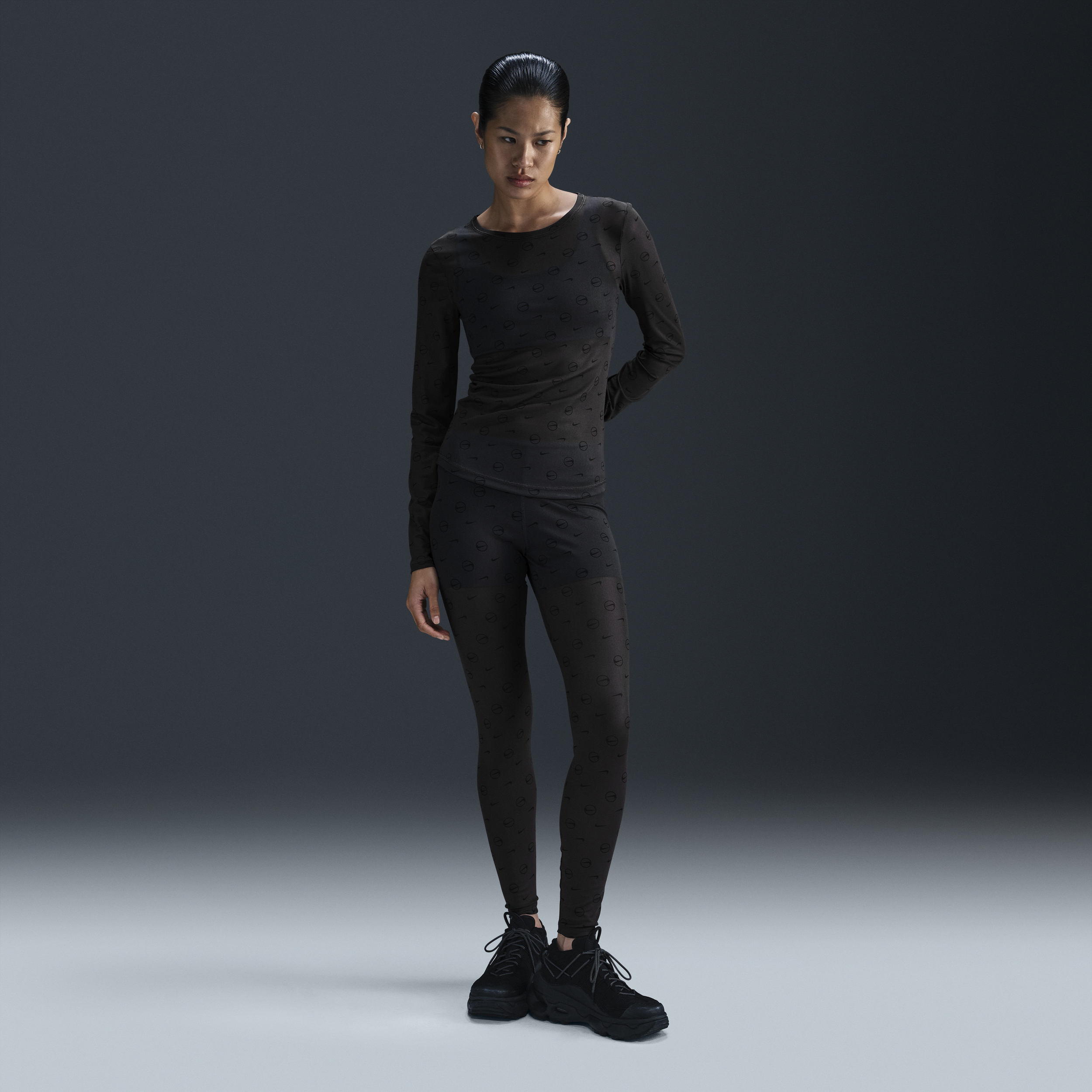 Nike Sportswear Legging met hoge taille voor dames - Grijs