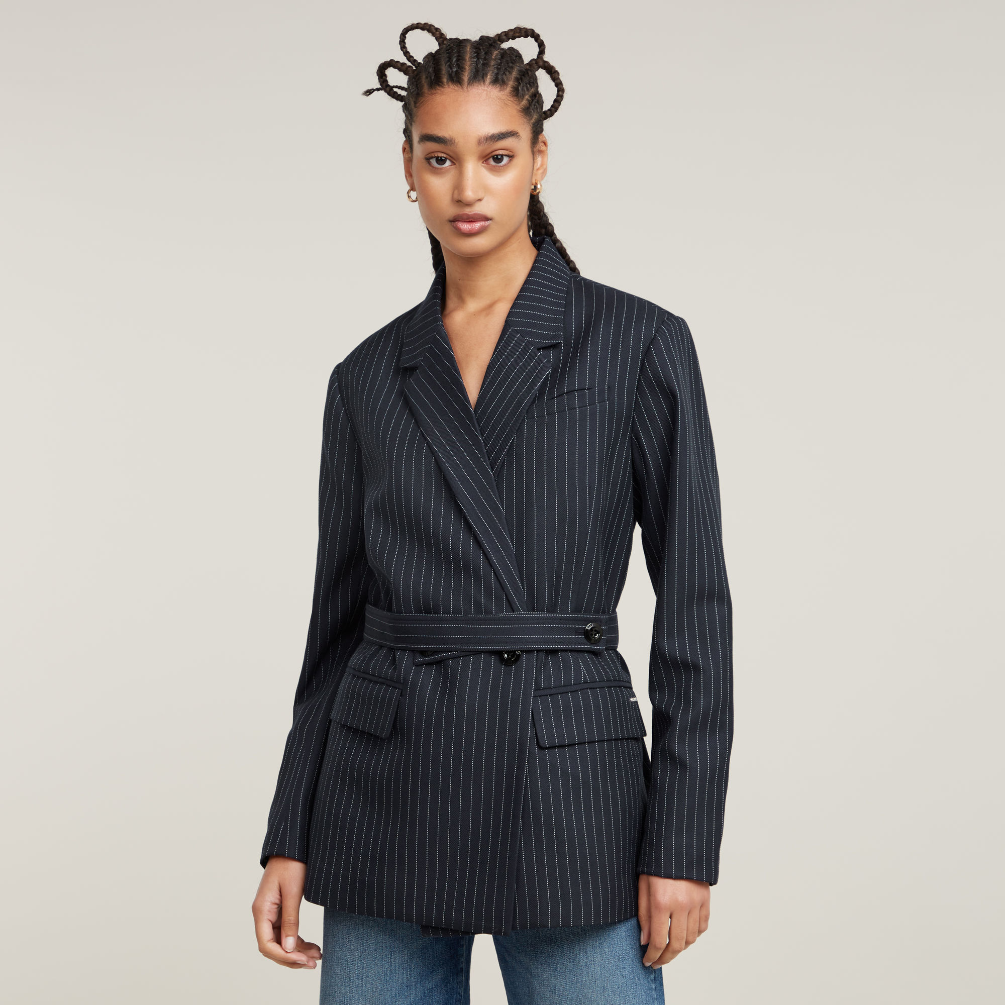 G-Star RAW Adjustable Pinstripe Blazer - Meerkleurig - Dames