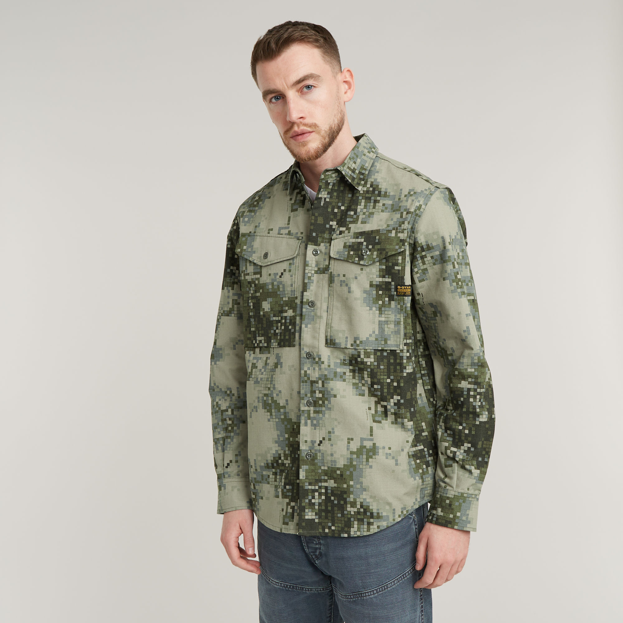 G-Star RAW Cargo Pocket Regular Shirt - Meerkleurig - Heren