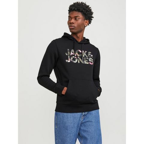 Jack & Jones Hoodie JJEJEFF CORP LOGO SWEAT HOOD LN