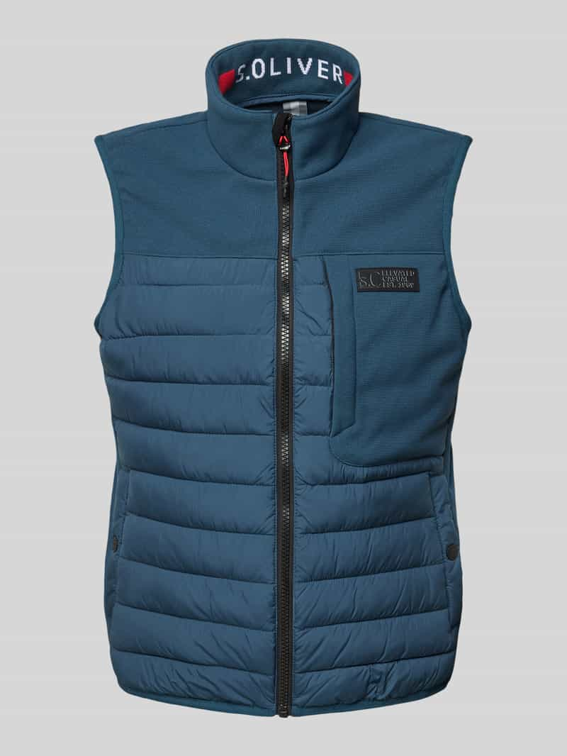 S.Oliver RED LABEL Regular fit bodywarmer met contrastdetails