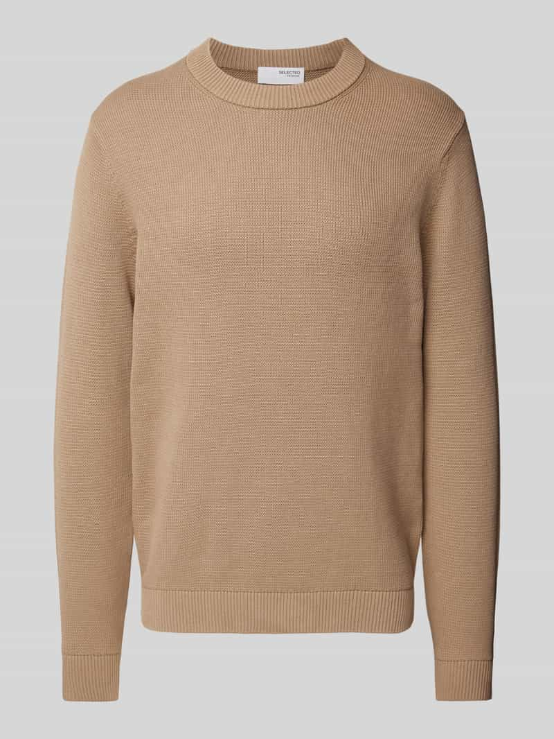 Selected Homme Gebreide pullover met ribboorden, model 'DANE'