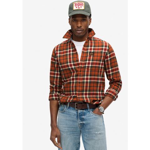 Superdry Overhemd met lange mouwen Organic Cotton Lumberjack Check Shirt