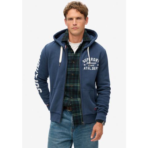 Superdry Capuchonsweatvest TRACK & FIELD GRAPHIC ZIPHOOD