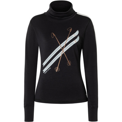 Super.Natural Dames Kryssede Ski Roll Neck Longsleeve