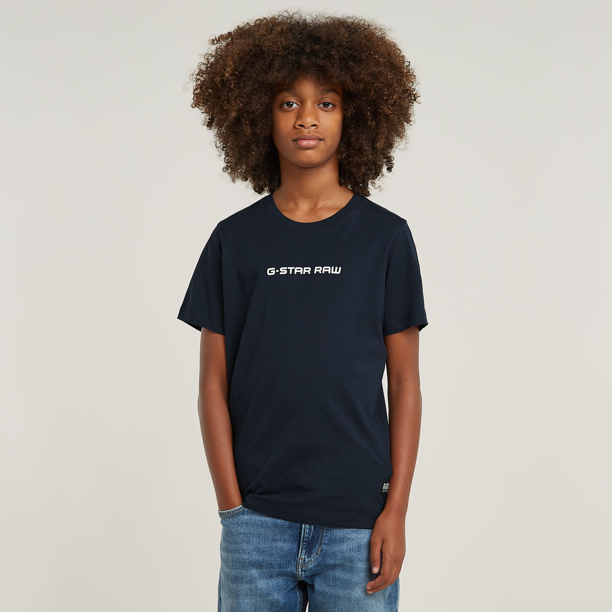 G-Star RAW Kids T-Shirt Regular Sport - Donkerblauw - jongens