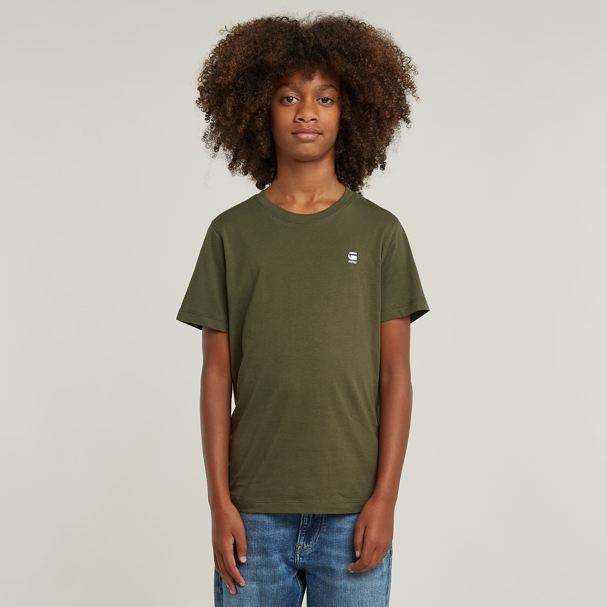 G-Star RAW Kids T-Shirt Regular Back Print - Groen - jongens