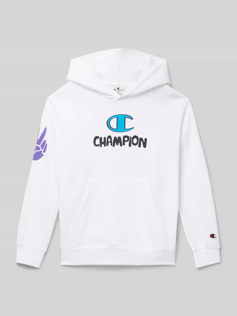 Champion Hoodie met labelprint