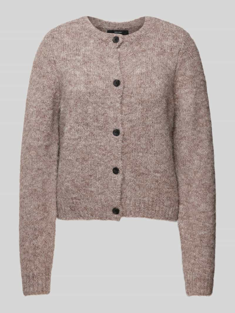 Vero Moda Regular fit gebreid jack met wol en knoopsluiting, model 'NOVAH'