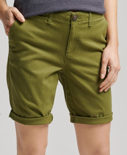 Superdry Female City Chinoshort Groen